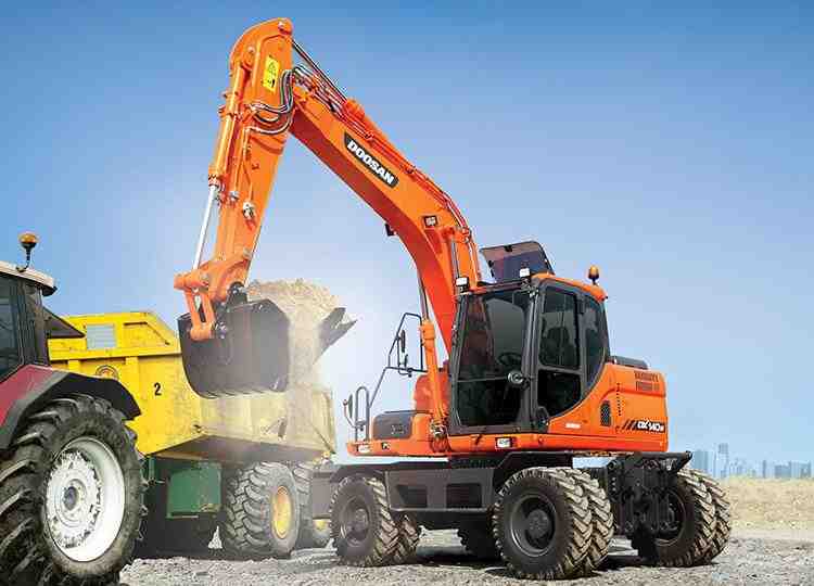 Колесный экскаватор DOOSAN DX140W