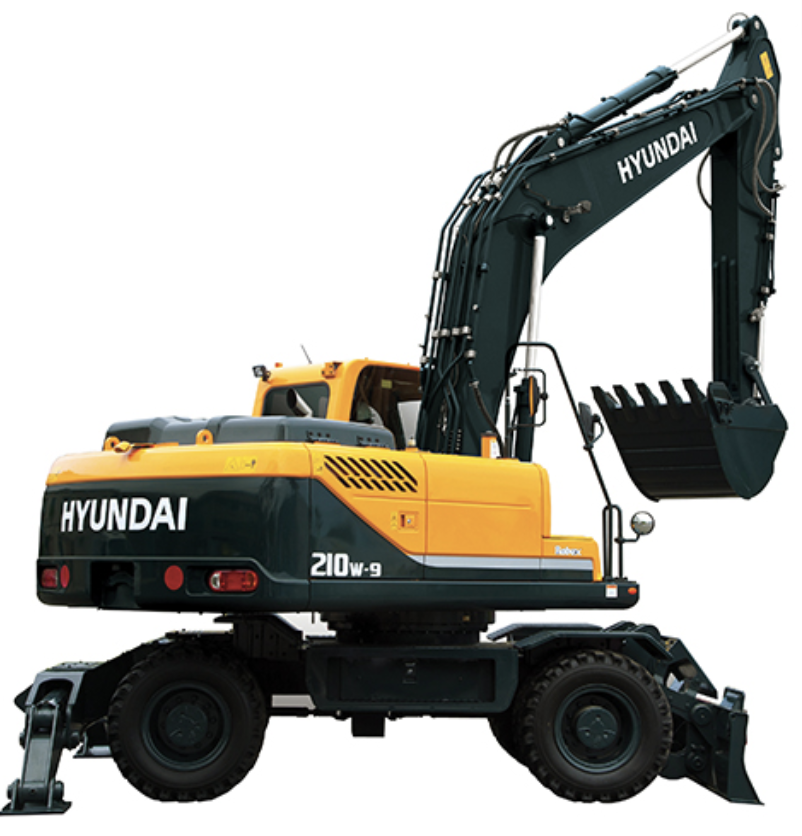 Колесный экскаватор Hyundai R210W-9